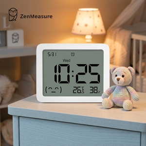 ZenMeasure Stazione <span class=keywords><strong>Meteo</strong></span> Portatile con Monitor di Temperatura e Umidità, Ampio Display LCD, Certificazione IP67 per Casa, Ufficio e Bambini - Product Image 1