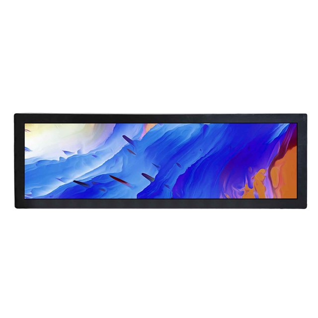 Stretched Bar Lcd Display Monitor 28.6In 1920X540 Android Bar Advertising Display Ultra Wide Monitor,Supermarket Shelf Elevator