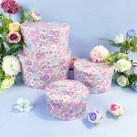 Nouveau style de boîte-cadeau de fleur en carton rigide rond recyclable de haute qualité pour les roses éternelles emballage de cadeaux de festival de mariage