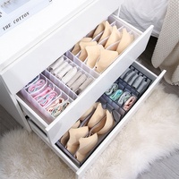 Diviseur de rangement pour la maison Nylon Mesh Underwear Storage Organizer Bra Compartment Box