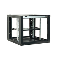 Armoire de serveur murale 9U 600x450mm 19 pouces, armoire réseau ventilée verrouillable SPCC IP20 en stock pour centre de données