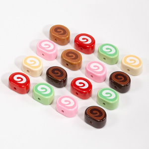 Cuisson Gâteau Dessert Rouleau <span class=keywords><strong>Suisse</strong></span> Perles Alimentaires pour DIY Stylo Porte-clés Sac Charmes - Product Image 5