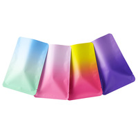 Sachets plats métalliques thermoscellables OEM ODM, imprimés sur mesure, à trois soudures latérales, résistants à l'humidité, pour l'emballage de boîtes mystères, d'artisanat et de bijoux