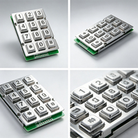 Clavier lumineux 3x4 à 12 touches / Clavier en caoutchouc silicone sur mesure / Clavier de contrôle d'accès