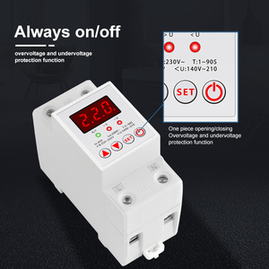 YHAVP-1 de rail Din Courant de surtension réglable 40A 63A 220V 230V Protection contre les surtensions Relais Protection contre les surtensions - Product Image 2