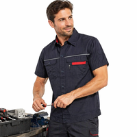 Ensemble de vêtements de travail d'été pour hommes, polyester léger, manches longues et courtes, uniforme antistatique pour stations-service, industrie électrique, électriciens