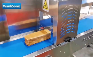 Machine <span class=keywords><strong>à</strong></span> trancher automatique <span class=keywords><strong>à</strong></span> ultrasons Wanlisonic, dispositif de découpe de gâteaux en acier inoxydable pour pain grillé, gâteaux - Product Image 3