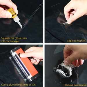 Windscreen Repair Resin Kit With Sandpaper And <b>Film</b> For Car Glass Crack Fix - Product Image 4