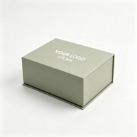 Boîte en carton rigide à ouverture rabattable, personnalisée avec logo imprimé, pour l'expédition e-commerce de cosmétiques, soins de la peau et maquillage.