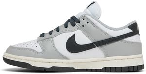 Chaussures décontractées pour femmes Wmns Dunk Low Light Smoke Grey en cuir véritable, bout rond, à lacets, semelle en caoutchouc amortie, avec logo, toutes saisons - Product Image 1