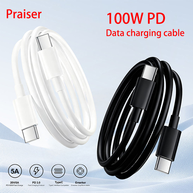 Original PD 60W USB C to TYPE C Fast Charging Cable for iphone 15 16 17 Type-c Data 1 M 2M Quick Charging Cable