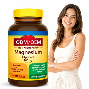 Glicinato de Magnesio de Marca Privada 200mg - Fórmula Quelada de Alta Absorción ODM/OEM - Solución de Fabricación de Suplementos de Primera Calidad - Product Image 1
