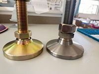 Pieds de nivellement pivotants en acier robuste, base de 76 mm, 5/8-11-6 pouces, pieds de nivellement pivotants, pieds de meubles pour machine, pied réglable