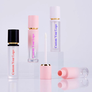 P-LAN Promotion <span class=keywords><strong>Prix</strong></span> Gradient Blanc Noir Rose Marque Privée Tubes De Brillant À Lèvres Rond 8ml Mat Brillant À Lèvres Tube - Product Image 1