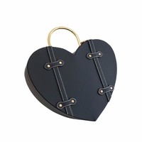 Nouvelle boîte cadeau vide en cuir pour la Saint-Valentin, petite boîte à parfum pratique, boîte cadeau pour mariage, boîte cadeau d'affaires