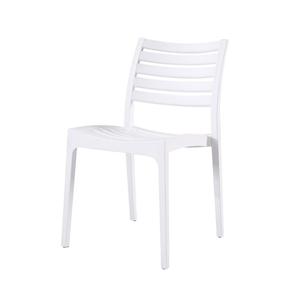 เก้าอี้รับประทานอาหารพลาสติกพร้อมขาโลหะดีไซน์ร่วมสมัยสำหรับระบายความร้อนเฟอร์นิเจอร์ภายในบ้าน - Product Image 4