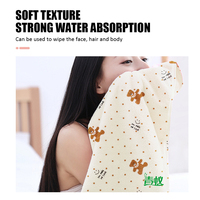 Serviette de bain absorbante à séchage rapide pour adulte serviette en polaire corail de taille personnalisée en gros