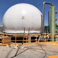 Bioréacteur Fermenteur à Double Membrane pour Mini Digesteur, Traitement des Déjections Bovines et des Déchets Alimentaires, Récipient sous Pression à Contrôle Automatique, Moteur