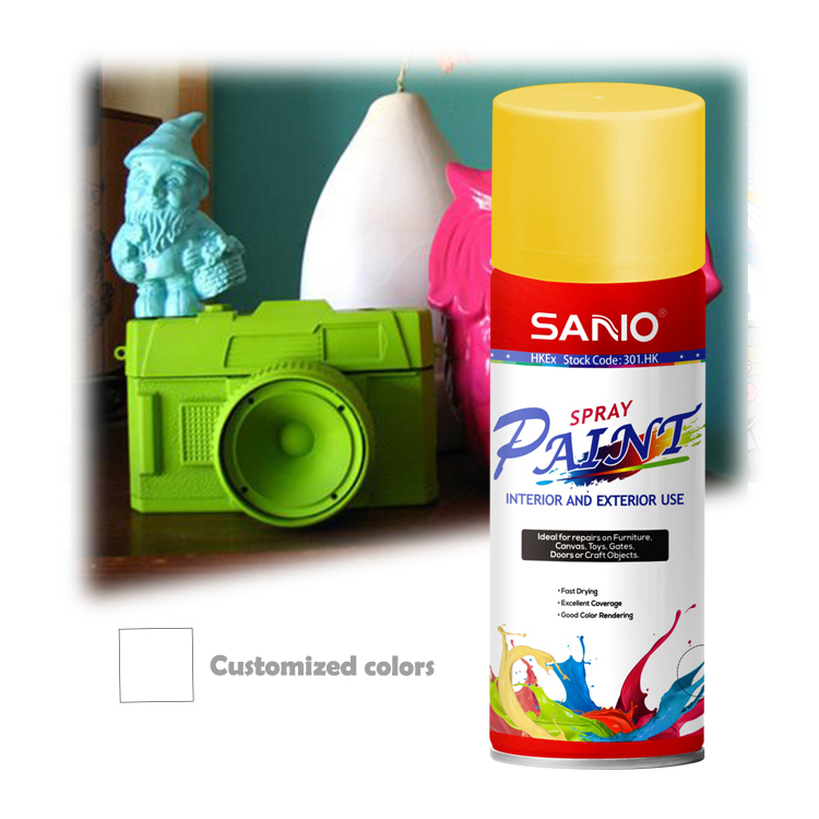 Aerosol Spray Paint White Black Car