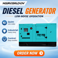 Generator Diesel Silent 30kW 37.5kVA Bertenaga CUMINS untuk Daya Cadangan Industri dengan Alternator Tipe Stanford