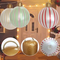 Ballons gonflables géants en PVC de 40 cm et 50 cm en forme de lanterne avec poignée annulaire pour décorations de Noël intérieures et extérieures