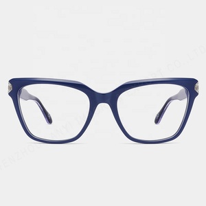 アセテート製の猫目メガネ、ISO9001認証取得、ファッショナブルなダイヤモンド装飾デザイン、レジャー旅行やライフスタイルに最適 - Product Image 2