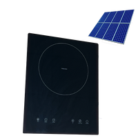 2024 nouvelle cuisinière à onduleur solaire 1200W DC cuisinière à induction à commande tactile avec batterie solaire