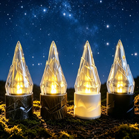 Großhandel Transparente Eiszapfen-LED-Batteriebetriebene Kerzen, Beleuchtete Hängedekoration für Weihnachtsbaum und Feiertage