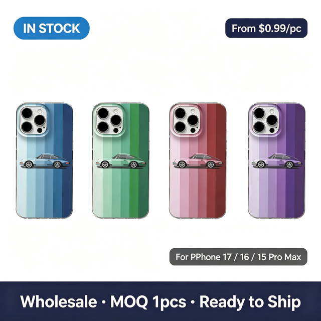 Wholesale IMD Phone Case for iPhone 17 16 15 Pro Max, Retro Car Pattern,Shockproof Protective Cover,Supports Custom Logo,MOQ 1pc