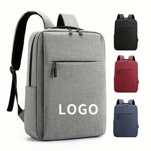 Sac à dos d'affaires personnalisé avec logo pour homme, grande capacité, sac de voyage et de travail, résistant à l'eau, idéal pour les trajets quotidiens au bureau, cadeau promotionnel - Product Image 1