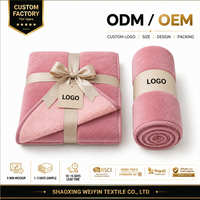 Manta de Felpa Personalizada al por Mayor para San Valentín, de Franela y Sherpa, con Estampado y Logotipo, Embalaje para Programas de Marca Minorista