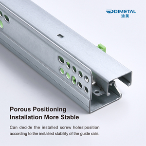 Dimetal 22 ''550mm nội thất tủ 3-Fold mở rộng trượt dưới núi, tủ phần cứng mềm đóng ẩn Ngăn kéo trượt - Product Image 6