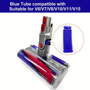Tuyau de rechange bleu avec bande en peluche et rouleau en velours doux pour aspirateurs <span class=keywords><strong>Dyson</strong></span> V6 V7 <span class=keywords><strong>V8</strong></span> V10 V11, pièces détachées pour le nettoyage domestique - Product Image 3