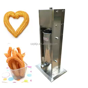 Venda quente Comercial Espanhol Donuts Churro Filler 304 Aço Inoxidável 5L Manual Churro Máquina De Enchimento Com 3 Bicos