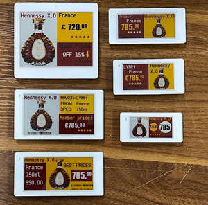 Étiquettes de rayonnage électroniques (ESL) pour entrepôt, équipement d'entrepôt, affichage numérique E-Ink de 2,13, 2,6 et 2,9 pouces, étiquette de prix numérique modifiable - Product Image 1