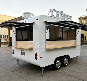 Bar Mobile per Cocktail all'Aperto, Rimorchio per Gelati Italiani, Carretto per Caffè, Cucina Mobile, Food Truck per BBQ Completamente Attrezzato - Product Image 5