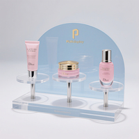 Peinture en aérosol transparente personnalisée avec dégradé au verso Présentoir acrylique pour parfums et cosmétiques