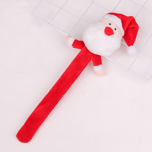 Creativa Santa Elk Clap Circle Linda pulsera de franela regalo de Navidad - Product Image 4