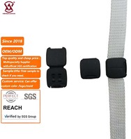 Attache de sangle pliable en plastique, clip d'extrémité réglable pour sac à dos, bagages, ceinture de sécurité, stoppeur de sangle