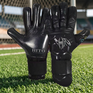 Gants de football en latex allemand, gants de gardien de but professionnels de qualité supérieure, caoutchouc injecté sur le dos de la main, doigts entièrement protégés. - Product Image 2