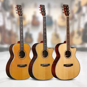 Guitare acoustique 41/40 pouces, directement de l'usine, avec marquage personnalisable, table <span class=keywords><strong>en</strong></span> bois massif. - Product Image 1