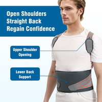 Ceinture de soutien lombaire universelle Cyrus pour le sport, respirante, protection professionnelle, correcteur de posture, soutien dorsal et des épaules
