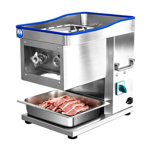 Divine Tiger - Rebanadora de Carne Eléctrica Comercial de Acero Inoxidable, Trituradora y Moledora, Totalmente Automática, Grosor Ajustable - Product Image 3