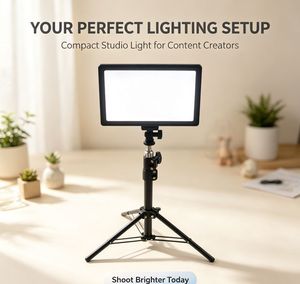 Kit d'éclairage LED portable bicolore 12W SL116 pour photographie et vlogging, lampe flash LED rechargeable SL116 - Product Image 2