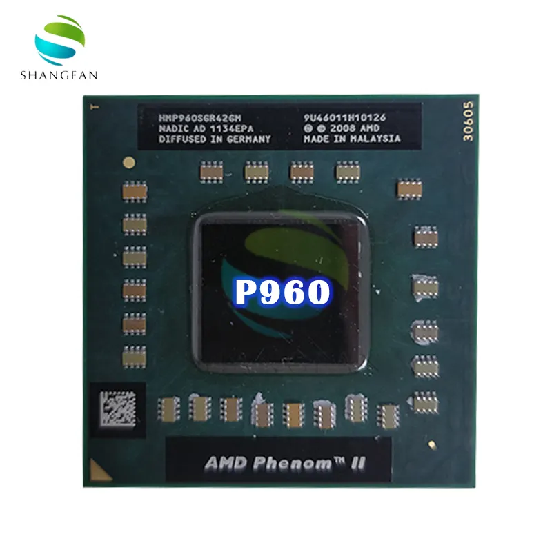 Pour AMD Phenom CPU Quad core P960 HMP960SGR42GM CPU 1.8G cadencé 2M Prise S1 (S1g4) ordinateur portable CPU