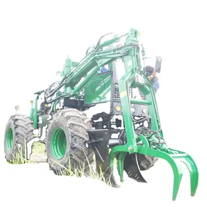 4WD sugar cane grab loader with joint venture engine