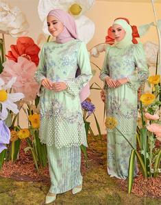 SIPO Eid dernière mode Baju Kurung brodé tache impression vêtements ethniques vêtements islamiques modernes en malaisie - Product Image 2