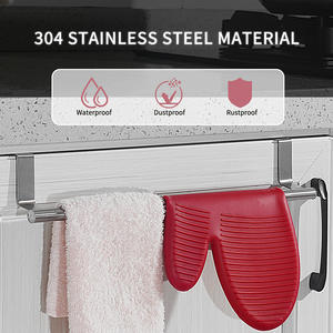 Besafe ชั้นสแตนเลสสำหรับจัดเก็บของขนาด9นิ้ว, ชั้นวางของแขวนผ้าเช็ดตัวเหมาะสำหรับใส่ในห้องครัวห้องน้ำตู้เก็บของอเนกประสงค์ - Product Image 2