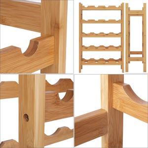 Casier à vin en <span class=keywords><strong>bambou</strong></span> casier à vin vertical à sept couches adapté à la cuisine familiale salon bar - Product Image 2