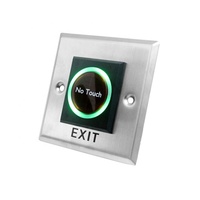 Système de contrôle d'accès intelligent avec capteur infrarouge 12V 24V, bouton de sortie sans contact, IP23, 100 000 cycles, durable pour applications automatiques